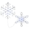 LED Ice Crystal Snowflakes Set